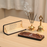 Both Kannada products with dhoop and bell